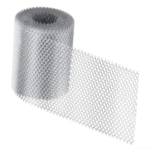 Protector de canalón de aluminio, protectores de hojas duraderos para canalones, protectores de malla, protector de hojas (12,7 cm)