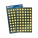 Produktbild AVERY Zweckform 108 Aufkleber Weihnachten Sterne gold (Made in Germany, Weihnachtssticker Glanzpapier, selbstklebende Weihnachtdeko für Karten, Geschenke, Tüten) 2 Bogen/je 54 Sternsticker, 52802