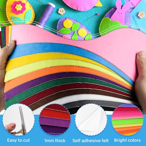 Morcheiong M2019MCJYA-MZ-24-01 Pcs Self Adhesive Felt Sheet Soft Felt Sheets thumb #2
