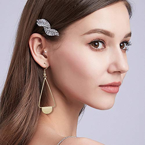 16 Pairs Silver Dangle Earrings For Women,Trendy Diamond Stud Earrings For Women, Hypoallergenic Earrings Dangling for Teen Girls4