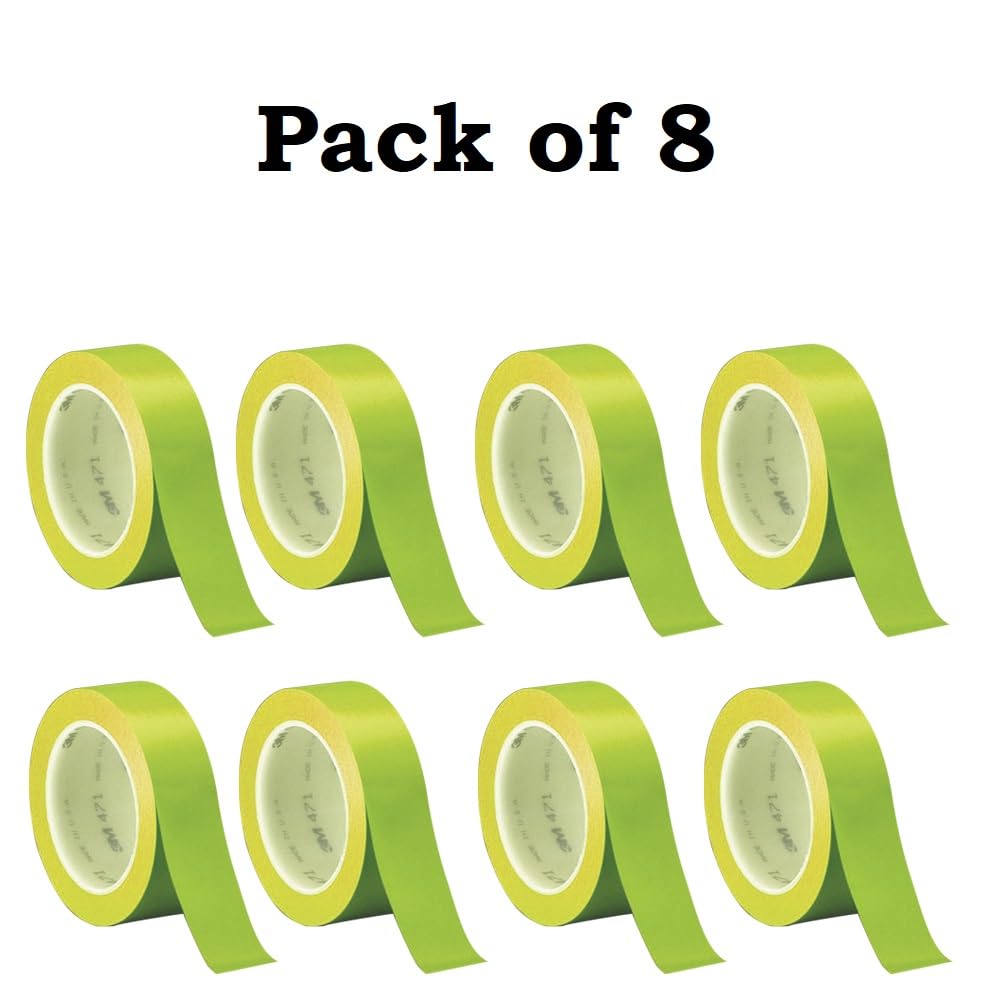 DETAILMAX Color Masking Tape 24mm x 50m, Pack of 4 | Easy Tear Painter's Tape for Car Detailing, Painting, Labelling & Woodworking | Clean Removal, No Residue (Green, 50 M, 50, metre, 1) 1