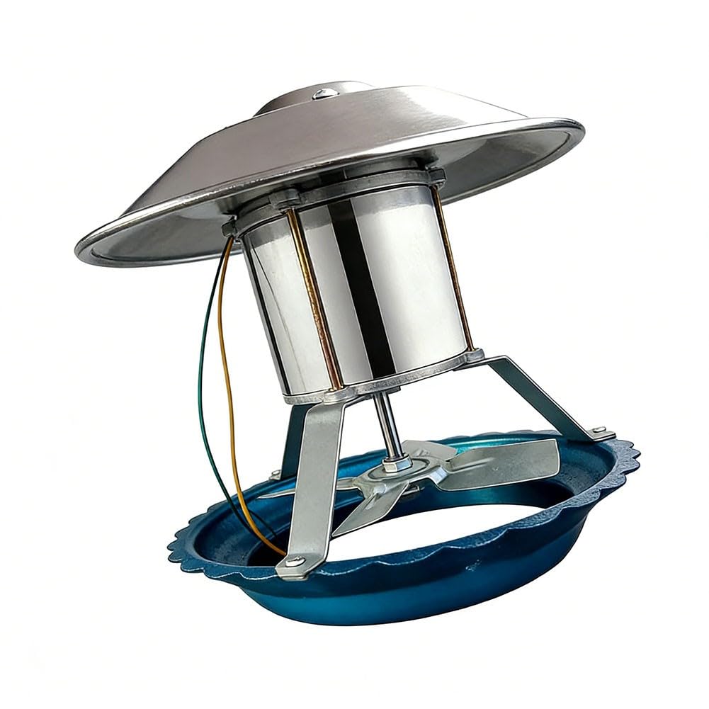 Ventilatore per camino, ventola di scarico per stufa a legna, 120 W, silenzioso, in acciaio inox, facile da installare, per caldaia, forno