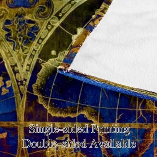 Couverture plaid chaude carte du monde pour soirées cocooning - 4
