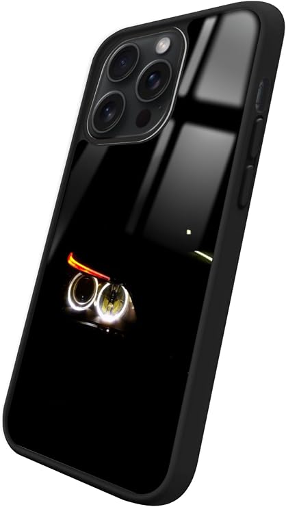 Apple iPhone 15 Pro Max ile Uyumlu Çiçekler Tasarımlı Glossy Premium Silikon Kılıf, Siyah iPhone15ProMax_410