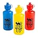 Fun Express 12 Pieces Carnival Silhouette Step Right Up Water Bottles, Holds 18 oz, BPA Free Plastic, Party Supplies, Multi-Color