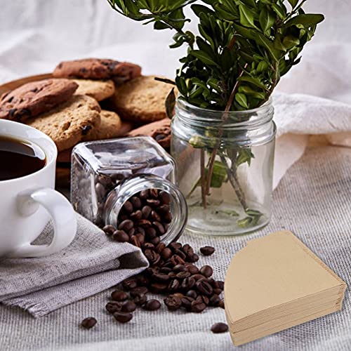 100 Pieces of Unbleached Coffee Filter Papers Compatible with V60 Size 02 - Image 7