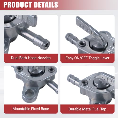 Image of Inline Gas Fuel Petcock Shut Off Valve 3 /16 for Baja ATV Dirt Bike | for Super Pocket Mini Bike Go Kart Motorcycle Tao Tao 50 70cc 110cc 125cc and Generators