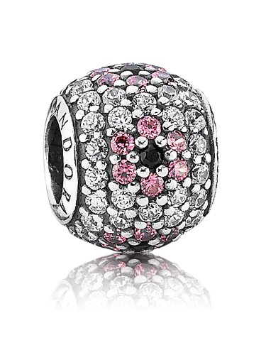 Abalorio Pandora 791129CZ plata de ley charm redondo con circonitas para mujer