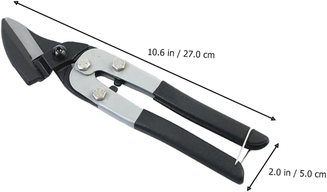 POPETPOP 10 Industrial Tin Snips Heavy Duty Wire Cutters Iron Sheet Cutting Scissors Anti-skid Design Pruning Shears