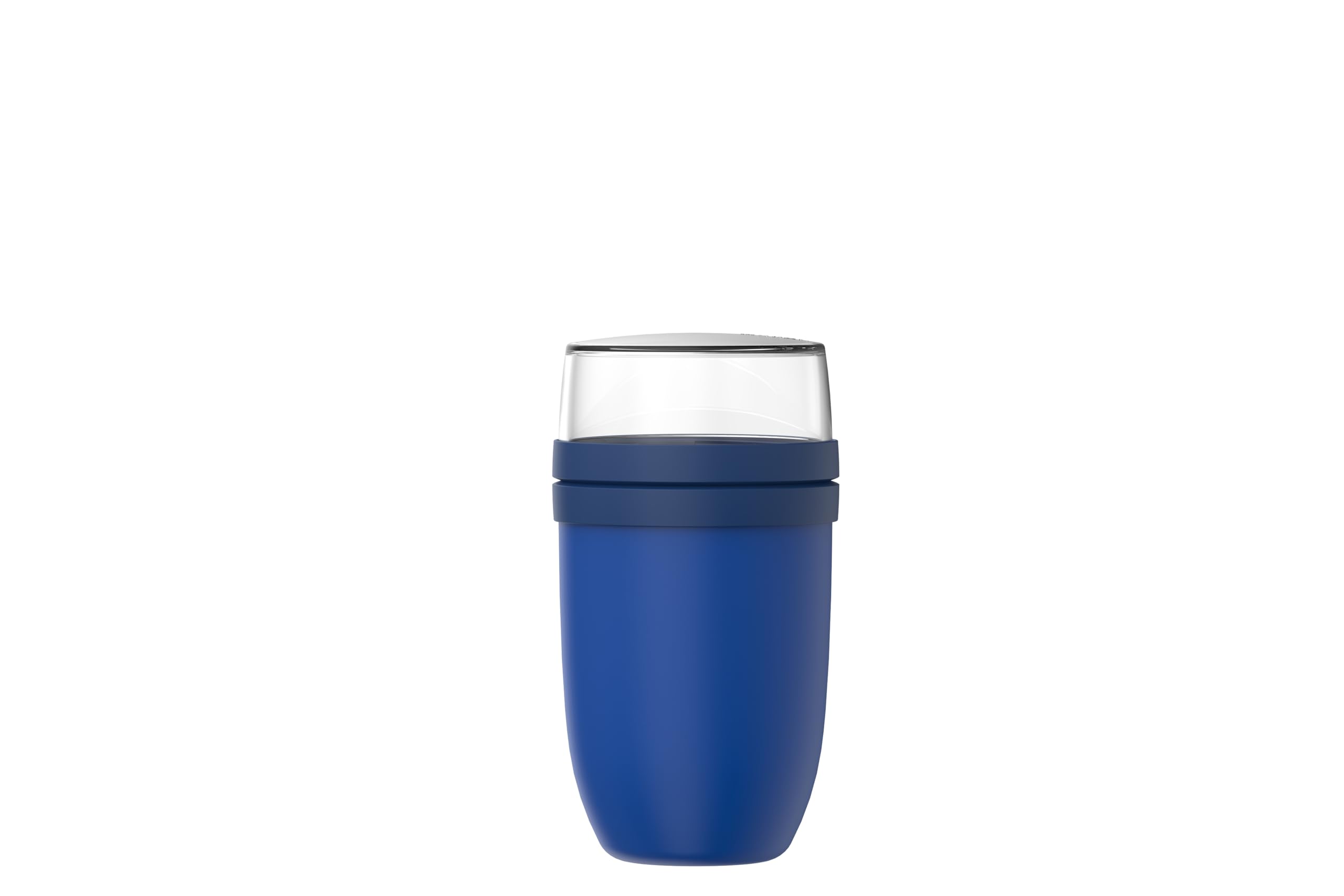 Mepal - Lunch pot XL Ellipse - Practical Yoghurt Cup & Muesli Cup - Separate Compartments for Yoghurt & Muesli - Suitable for Freezer, Microwave & Dishwasher - 750 + 300 ml - Vivid blue
