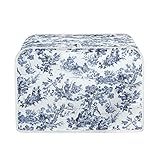 Kuiaobaty Cubierta para tostadora con estampado de país francés de 2 rebanadas para cocina, pequeño electrodoméstico, cubierta antipolvo para horno tostador de pan vintage, cubierta a prueba de polvo