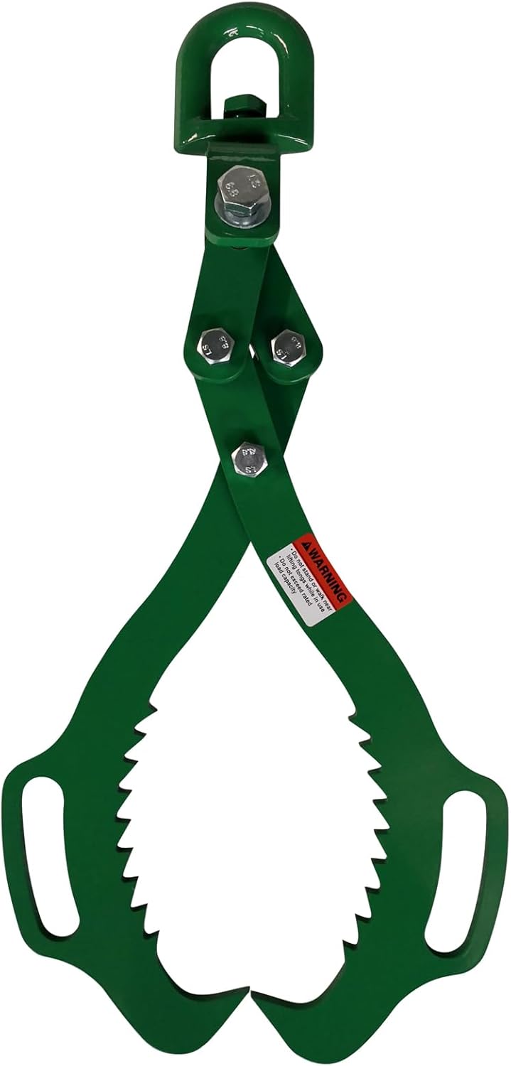 2 Serrated 18in Swivel Claw Hook,Log Lifting Tongs, Heavy Duty Grapple Timber Claw,Lumber Skidding,Log Lifting -18in
