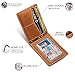 SERMAN BRANDS RFID Blocking Wallet Slim Bifold - Genuine Leather Minimalist Front Pocket Wallets for Men with Money Clip Gift (California Desert)