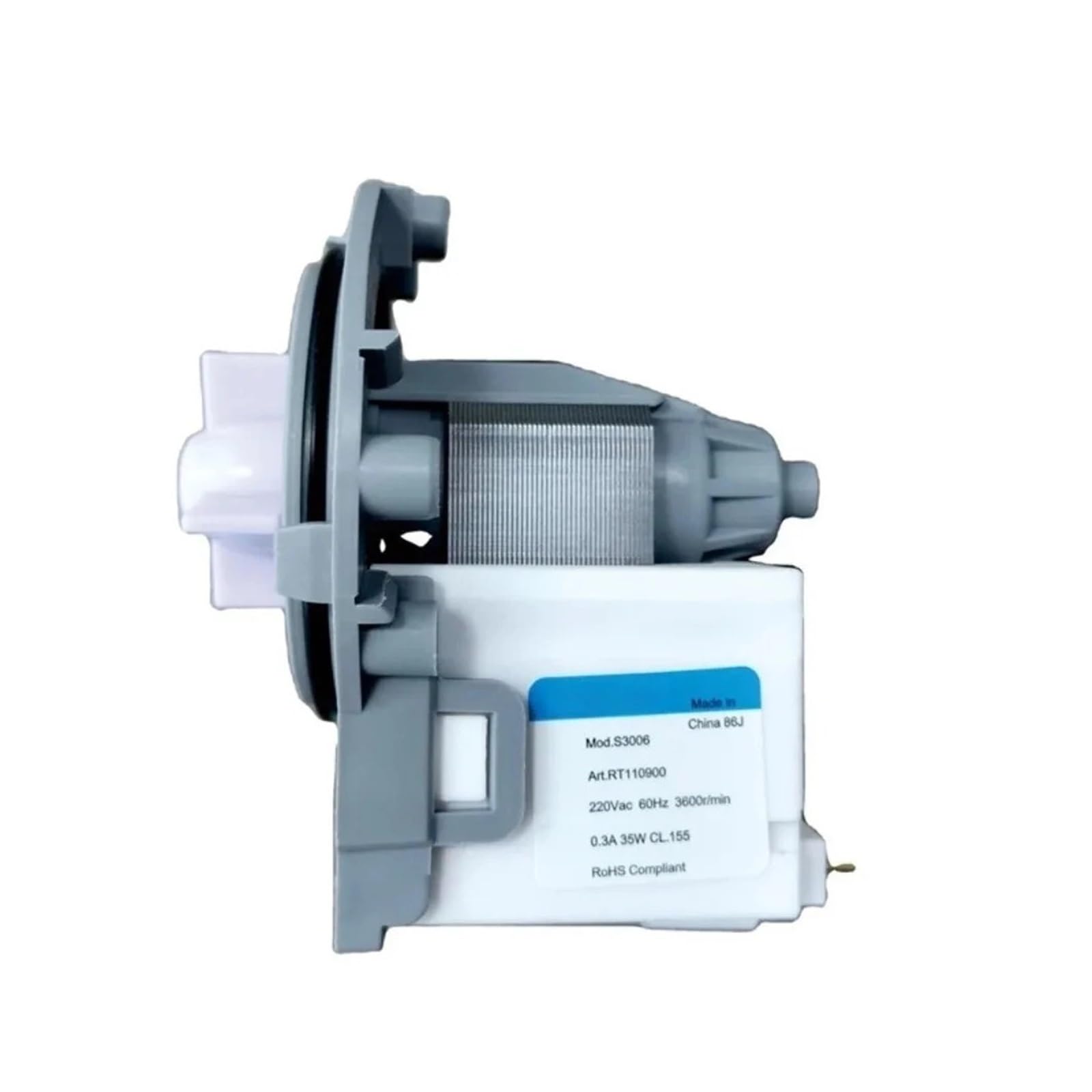 Motor de bomba de drenaje for lavadora S3006 EAU61383501 220V 60Hz 35W piezas de repuesto de drenaje for lavadora