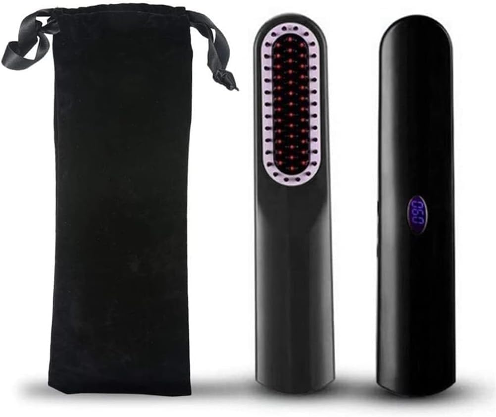 Prostownica do brody USB dla mężczyzn Prostownica do włosów dla kobiet Grzebień grzewczy Elektryczna szczotka do włosów Prostownica do włosów