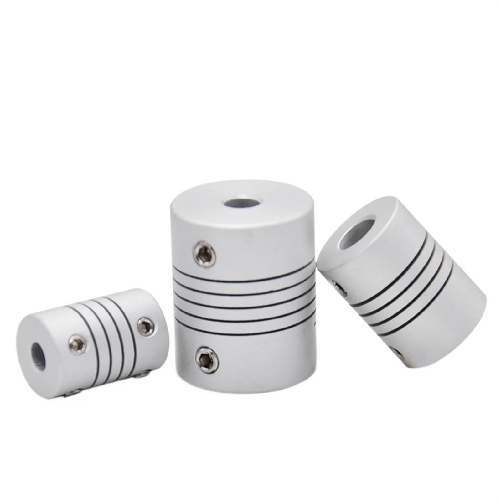 Rigid coupling,Stainless steel rigid coupling 1pcs D15L20 Aluminium Flexible Shaft Couplin CNC Stepper Motor Coupler Encoders Engraving Machine(5x5)
