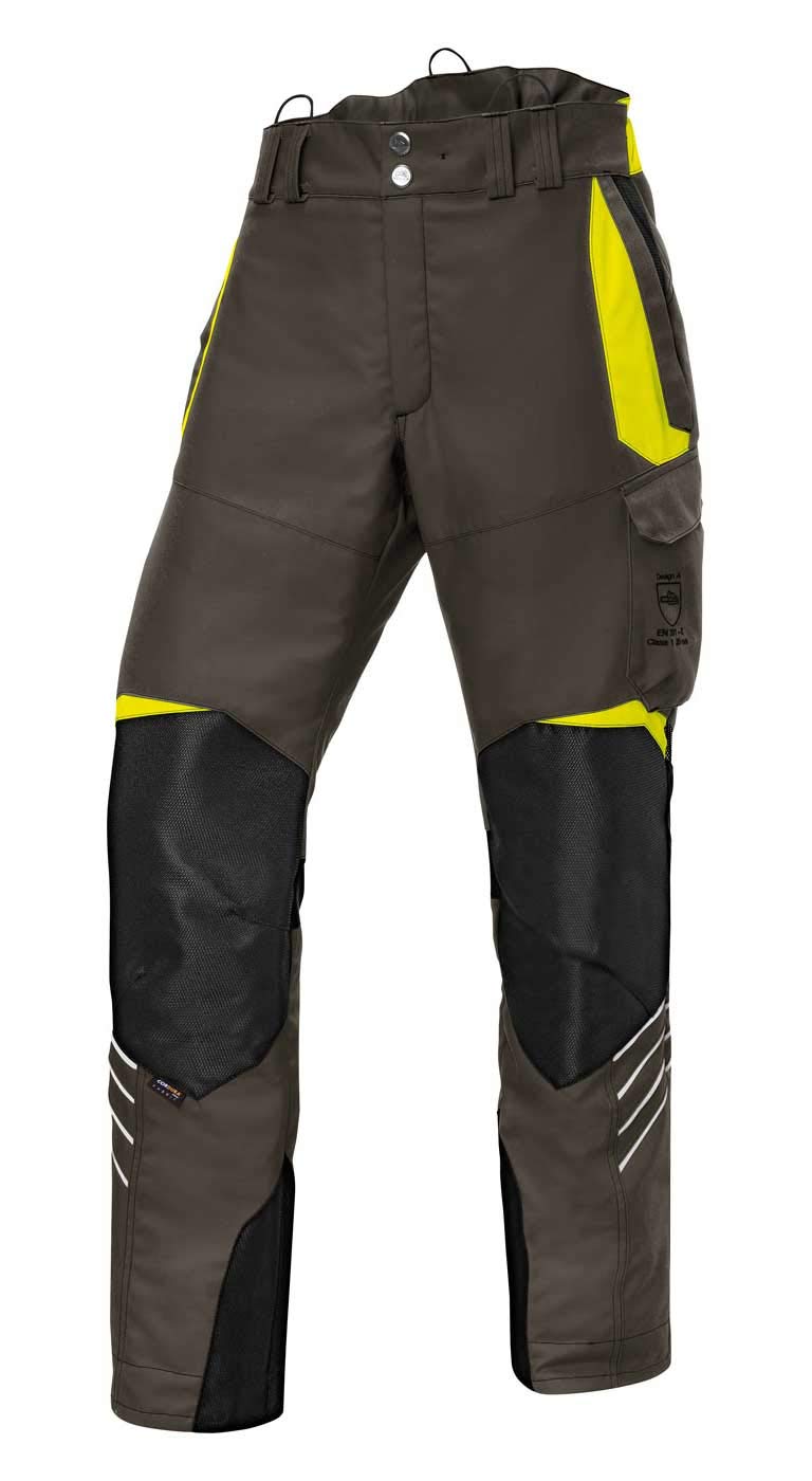 KÜBLER Workwear | KÜBLER Forest Schnittschutzhose PSA 3 | Oliv/warngelb | Größe 82