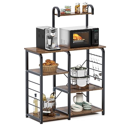 DlandHome-Microwave-Stand-Kitchen-Cart-Microwave-Cart-Stand-354-inches-Kitchen-Utility-Storage-3-Tierx4-Tier-for-Baker-and-Rack-and-Spice-Rack-Organizer-Workstation-Shelf-Vintage DlandHome Microwave Stand Kitchen Cart Microwave Cart Stand 354 inches Kitchen Utility Storage 3 Tierx4 Tier for Baker and Rack and Spice Rack Organizer Workstation Shelf Vintage