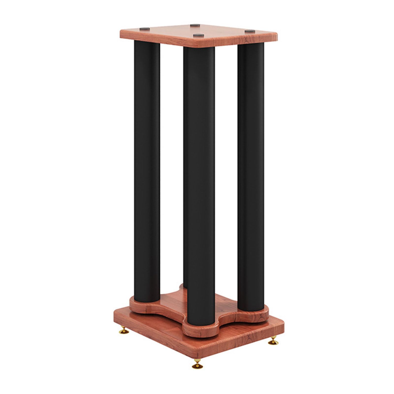 Set di supporti universali per monitor da studio, subwoofer e altoparlanti, 2 pezzi, 30 x 35 cm, riempibili, supporti da pavimento per altoparlanti da scrivania, altezza regolabile fino a 70 cm