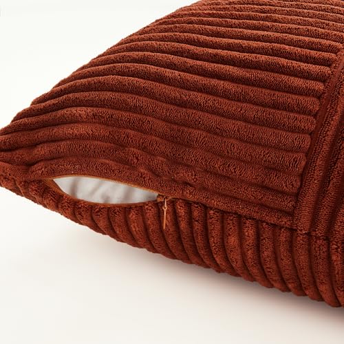 Housse de coussin jaune 50x50 velours côtelé déhoussable