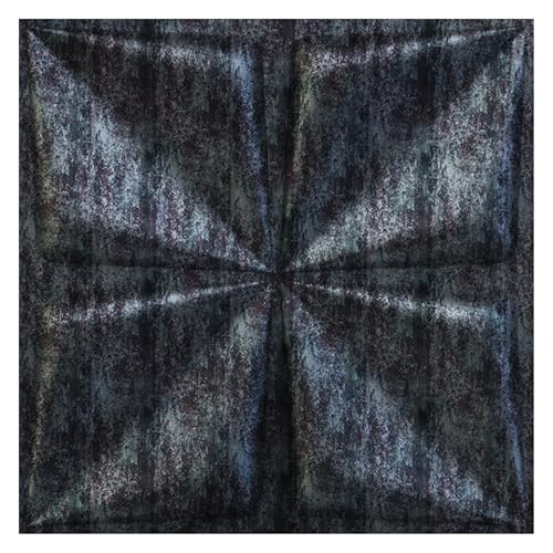Image of Kayra Decor 3D PVC Wall Panel Bloom Design Thunder Black Color 19.7 inch x 19.7 inch (Pack of 40) - Covers 107.80 Sq. Ft.