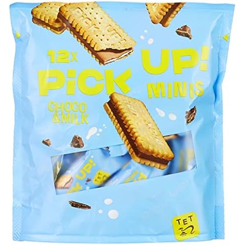 PiCK UP! minis Choco&Milk , Mini-Riegel mit knackiger Milchschokolade und Milchcreme zwischen zwei Keksen Cover