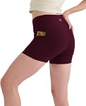 ALONG FIT 5" 11" Short de motard haute taille pour les femmes avec des poches entraînement Gym Yoga Compression Courte Squat Proof Leggings