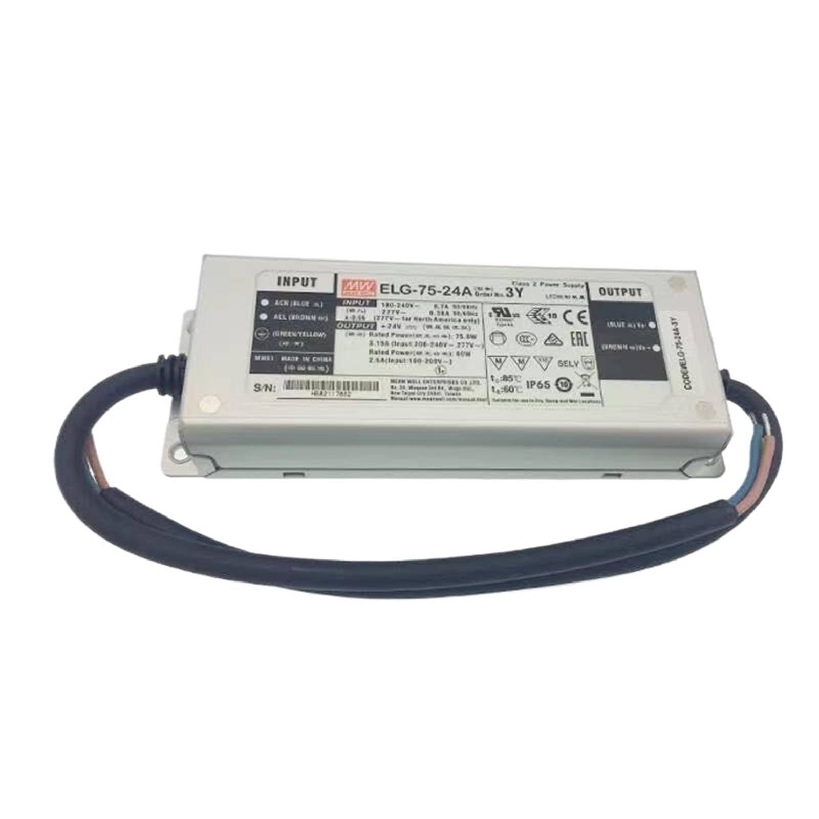 FCARUMIQP ELG-75-24A-3Y Constant Voltage LED Lighting Driver Buit-in Active PFC Function AC-DC Indoor Outdoor