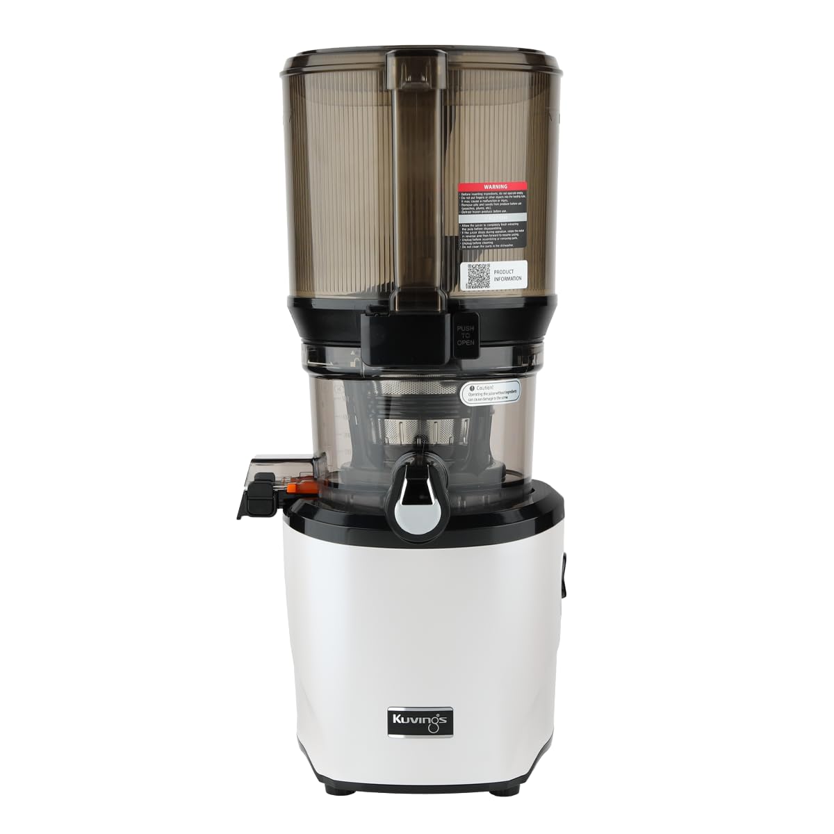 Kuvings Slow Juicer AUTO10S Premium – Entsafter Gemüse und Obst Testsieger ㅣ 3L l Leicht zu Reinigen l BPA Frei l Extra Leise l 200W l 15 Jahre Garantie (Matte White)