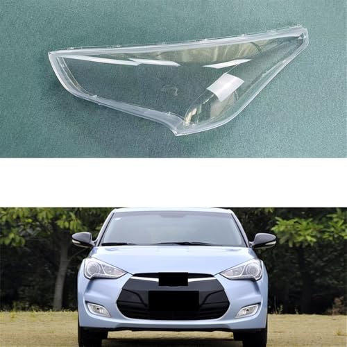 Lentille boîtier phare Veloster 2011-2017 coque de phare en verre - 2