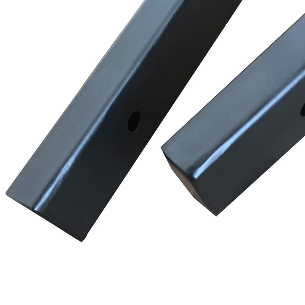 Regalträger Metall Regalhalterung schwarz, L konsolen für Wandhalterung Regal 2 Stück(Size:25cm)