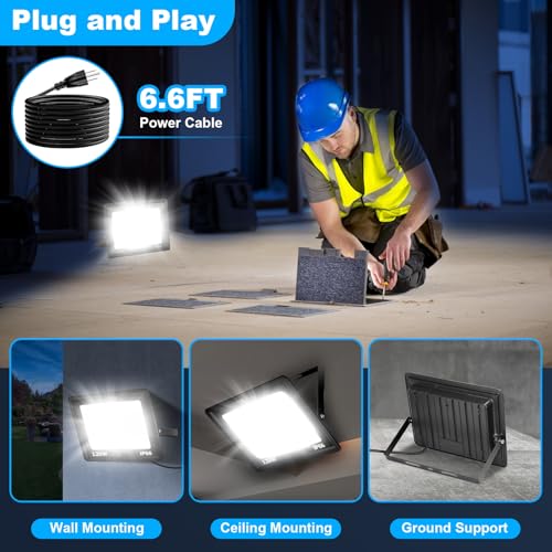 Tira LED ajustable 20ft 2700K-6500K con floodlight 120W miniatura 3