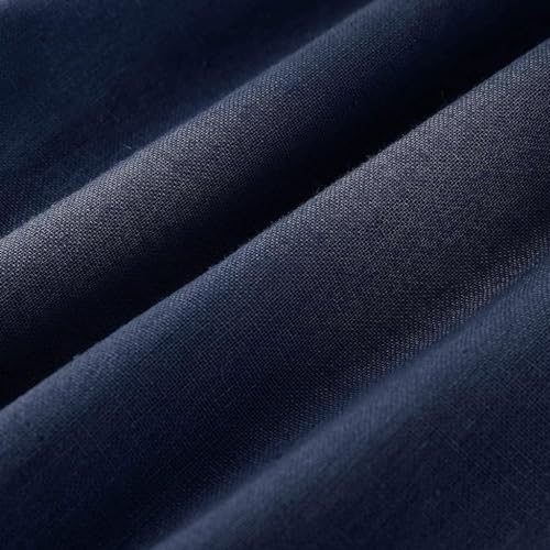Image of DMOYALA Linen Pants for Women Summer Casual Wide Leg Capri Pants Loose Fit Palazzo Pants Cropped Beach Pants with Pockets