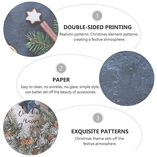 ABOOFAN Natal Papel Pano de Fundo Inverno Feriado Fotografia Papel para Festa de Natal Família Feria