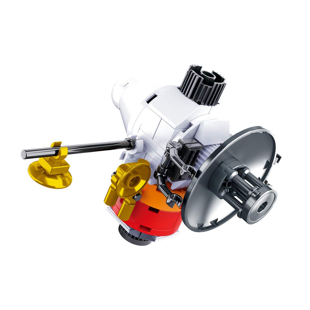 SlubanSL07131 Omega Room Probe (62-Piece) [M38-B0731E] Play Set with Space-Saving Clamping Blocks Space with Toy Figure, Space