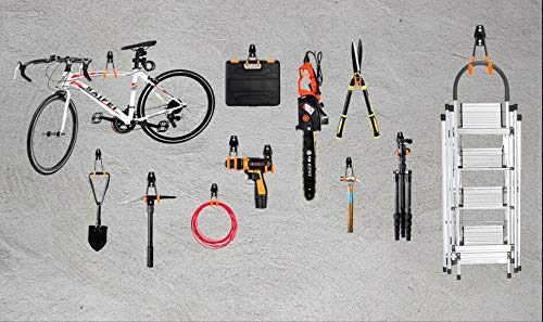 haken 12 stuks muurhaken garagehaken dubbele zware apparatuur haken met