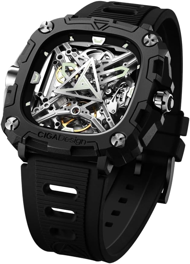 Image of CIGA Design Stainless Steel Men Eye Of Horus Dial Color Silver Analog Watch - X051-Bs01-W5B