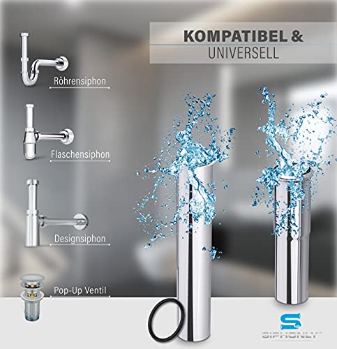 Siphonly, tubo di scarico in acciaio inox - tubo