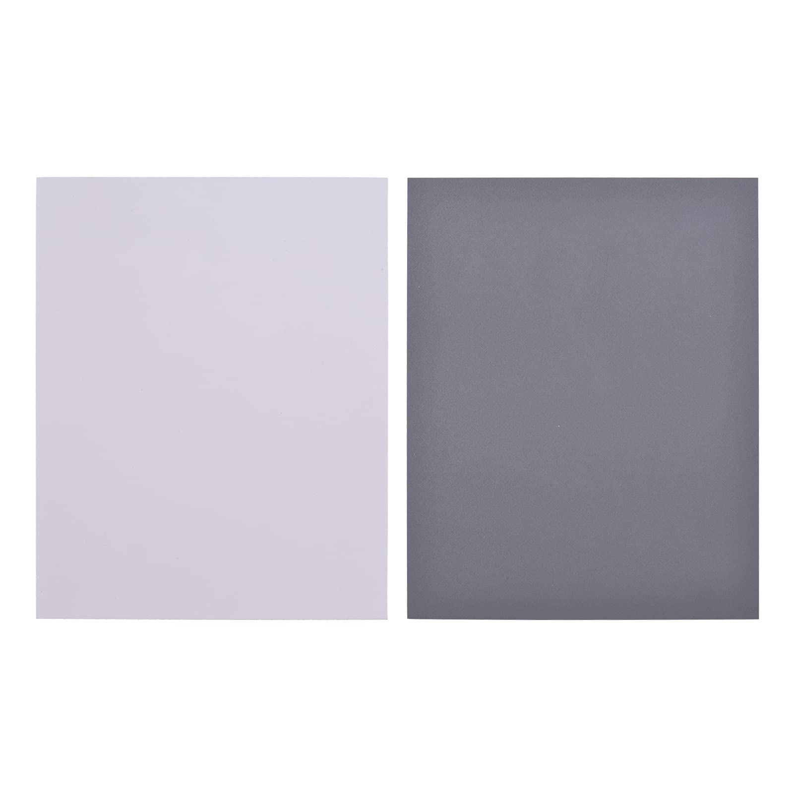 Hanzete 25 * 20 cm di grandi dimensioni carta per il bilanciamento del bianco + set di carte grigie 18% di esposizione per fotografia digitale, film, fotografia video
