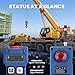 NEWTRY Crane Remote, 12V 4 Button Wireless Crane Remote Control Industrial Crane Controller Hoist Truck Remote 328FT Electric Lift Switch (Blue)