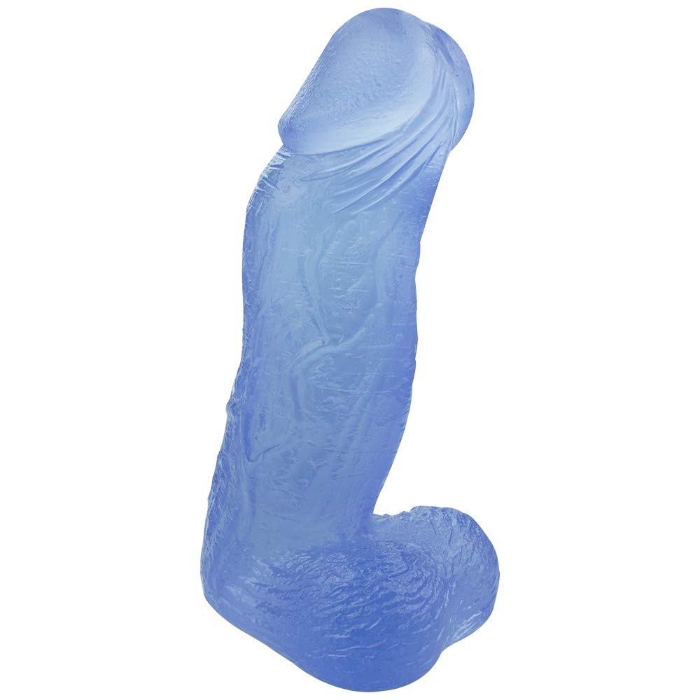 Dildo spesso 26 * 8 cm, plug anale, enorme dildo, grande pene, dildo anale, dildo con ventosa, punto G, vagina, plug anale, giocattoli sessuali per uomini e donne(Blue)