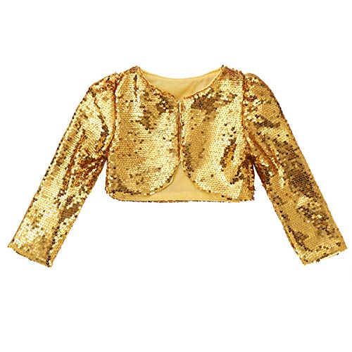 Toddler Kids Girls Sparkle Sequins Cardigan Bolero Shrug Bridesmaid Wedding Flower Dress Jacket Coat3