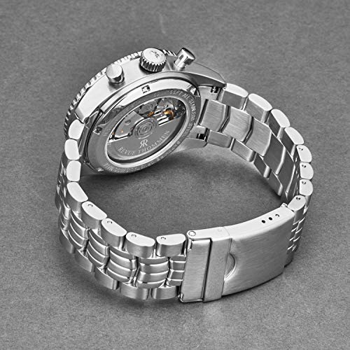 Men's 17000.6132 'Aviator' Silver Dial Stainless Steel Chronograph Automatic Watch3