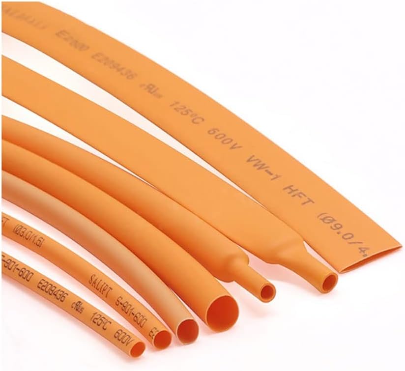 Pomarańczowa rurka termokurczliwa 2:1 Φ1mm-Φ50mm Polietylenowa osłona kablowa z drutu(Orange x 3m,14mm)