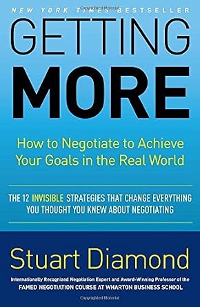 (GETTING MORE BY Diamond, Stuart(Author))Getting More: How to Negotiate to Achieve Your Goals in the Real World[Compact disc]Random House Audio book cover