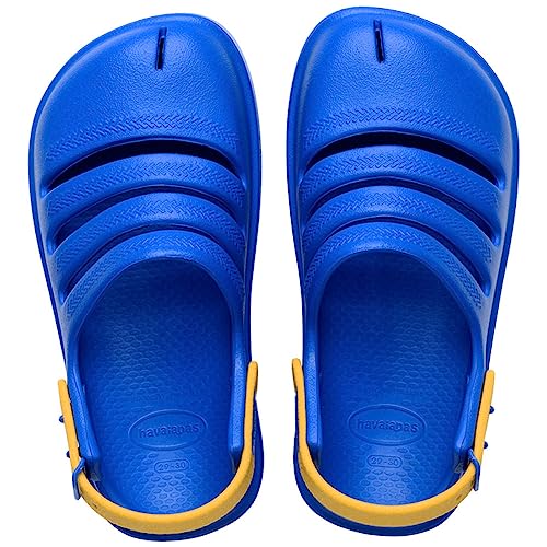 Havaianas Kids Clog, Zuecos Unisex Niños, Star Blue Yellow Gold, 33/34 EU