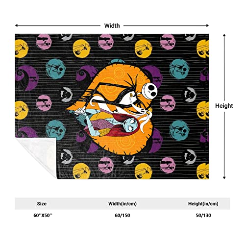 3D Printing Halloween Blanket All Season Jack Blanket,Soft Flannel Throw Blanket For Bed Couch Chair Living Room Mt02-60"X50" #TOP1