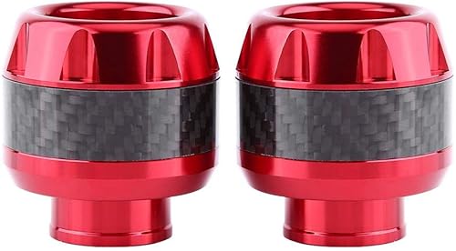 Miniatura 3 de Deslizadores del marco de la horquilla delantera de la motocicleta 1 par de deslizadores de marco de horquilla de plástico de fibra de carbono