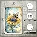 YOYI ART Metal Garden Signs for Outside - Vintage Bee Sunflower Sign, Outdoor Signs for Patio, Backyard, Farmhouse, Garden, Porch, Home and Yard Wall Decor Art, Gifts for Women, 8 x 12 inch