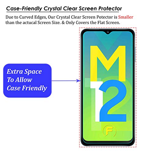 Image of FIRST MART Screen Protector for Samsung Galaxy M12, M02s,F12, F02s, M32 (6.5 Inches) with Easy Installation Kit | Crystal Clear, Case Friendly Coverage, Ultra Thin Flexible Fiber Guard